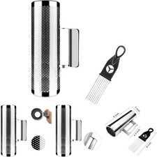 Stainless Steel Guiro Shaker 8" 3" Percussion Musical Instrument Scraper