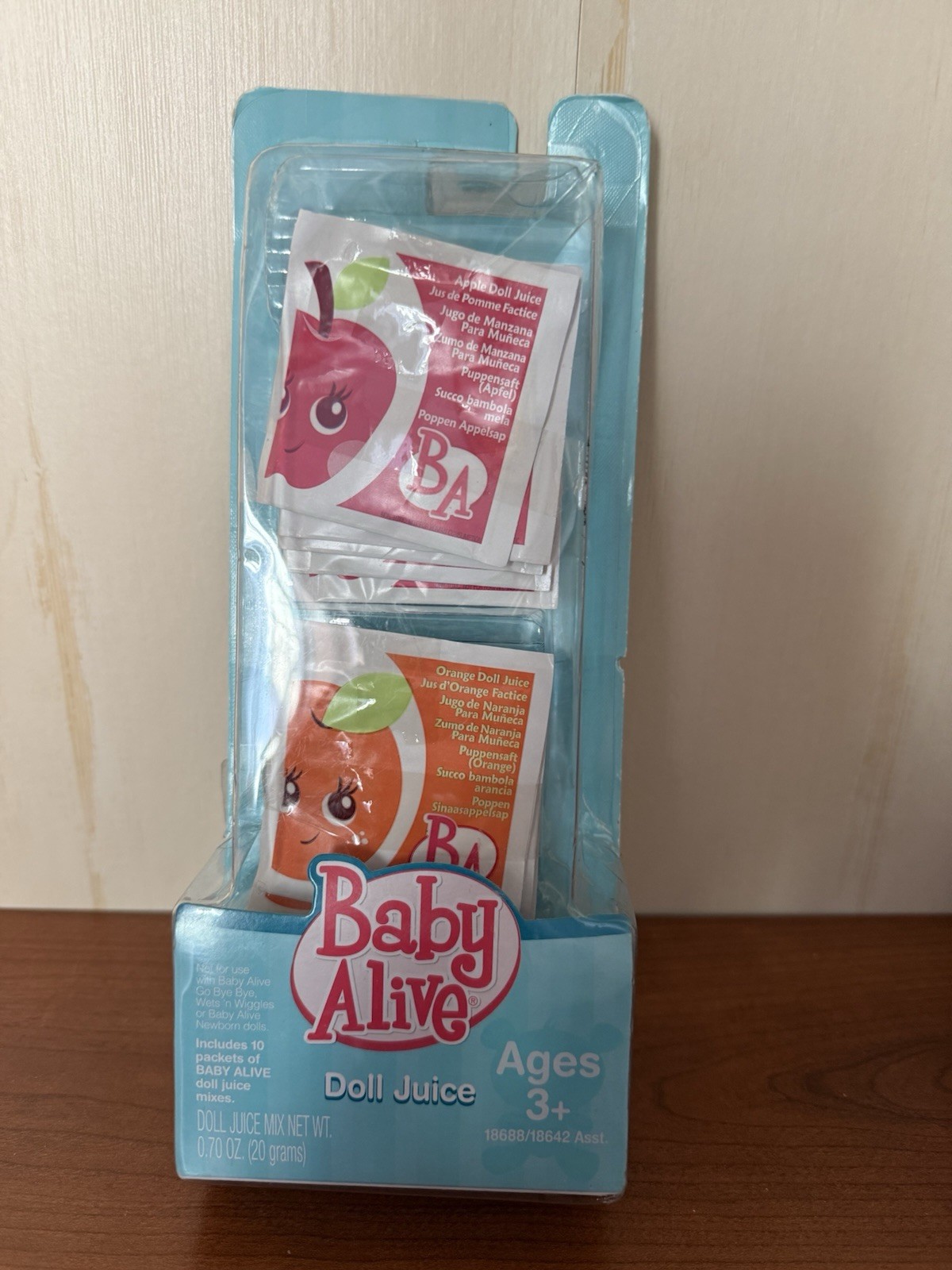 New Baby Alive Doll Juice Mixes Hasbro Apple Orange 10 Packe