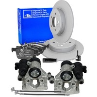 ATE Bremsscheiben 300Mm BeläGe Wako + Bremssattel Satz Hinten FüR Mercedes W205
