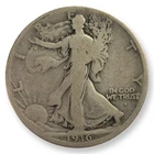 1916-S Obverse Walking Liberty Silver Half Dollar (Lower Grade) 1st Year Key