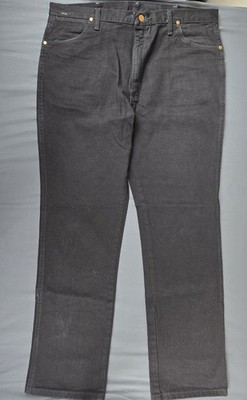Wrangler George Jeans Mens 40x32 Black Dark Wash Straight Leg Fit Cowboy