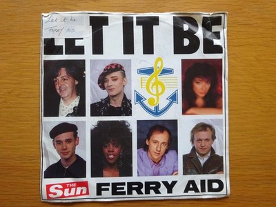 Ferry Aid Let It Be 7'' 1987 Kate Bush Paul McCartney Gary Moore Mark Knopfler