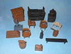 Vintage 1950-60s Marx Western Play Set Hard Plastic Accessories