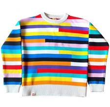 LEGO x Target Youth Large Rainbow Stripe Sweater Unisex Pullover
