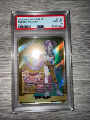 PSA10 Dragon Ball Card E-73 Bulma Parallel Volume 10 DBFW Energy