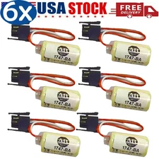 ◉ 6X Brand New Allen Bradley 1747-BA, B9650T  PLC Battery,