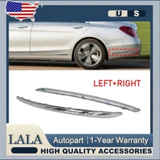 L&R Rear Bumper Outer Molding Trim For Mercedes Benz S S500 W222 2014-2020