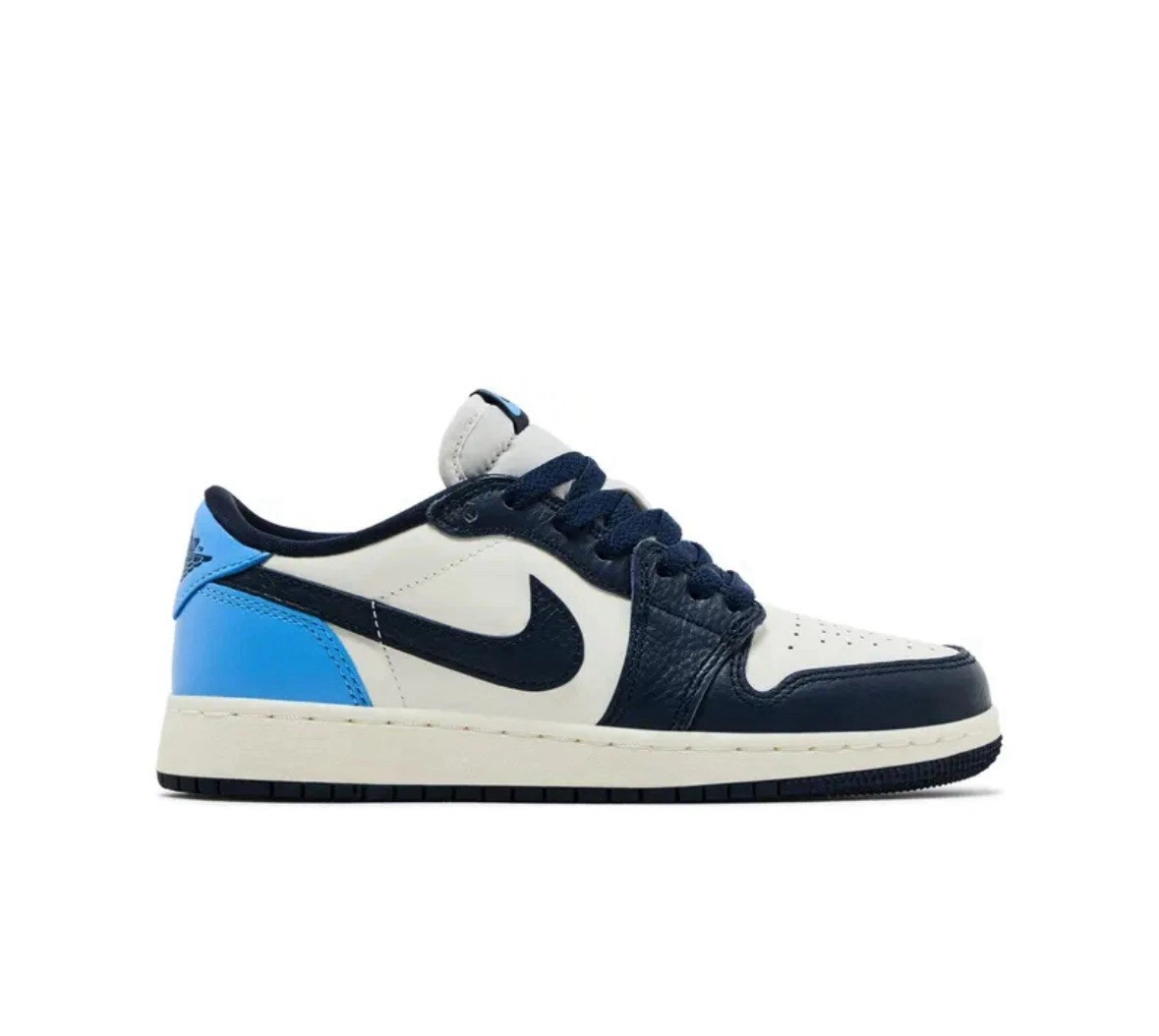 Taglia 4.5y Air Jordan Retro 1 Low OG Obsidian UNC 2025 Autentico GS Nuovo
