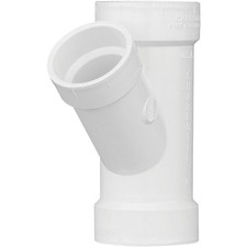 Charlotte Pipe 2 In. x 1-1/2 In. Schedule 40 DWV Reducing PVC Wye Charlotte Pipe