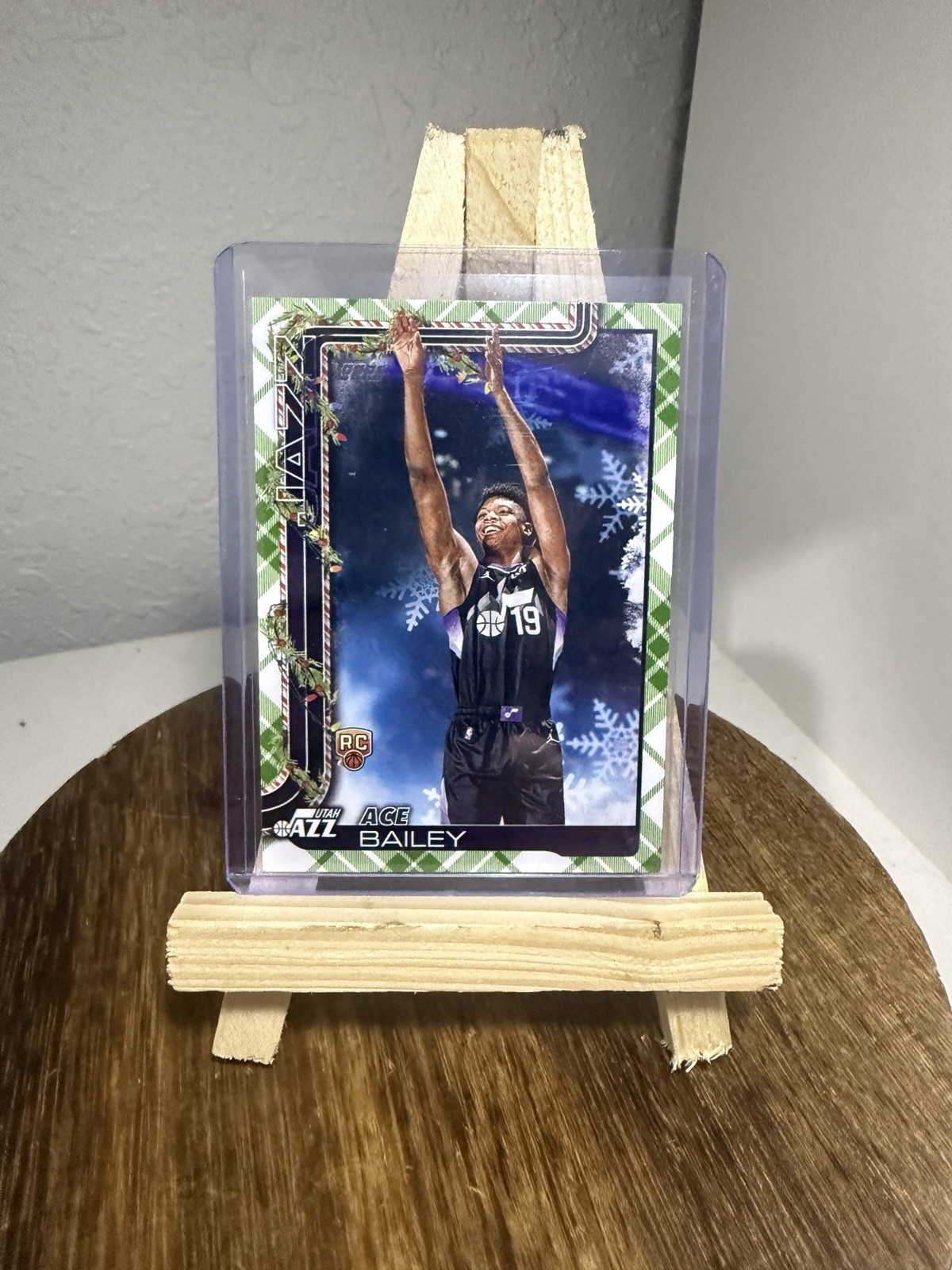 2025-2026 Topps Holiday Ace Bailey #H165 ROOKIE Plaid Parallel