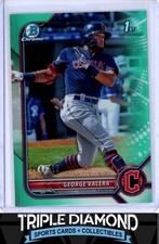 2022 Bowman Chrome 1st George Valera Prospect Aqua Refractor #124/125 E326