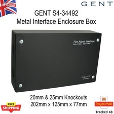 GENT S4-34992 Metal Interface Enclosure Box 20mm 25mm Knockouts Fire Alarm