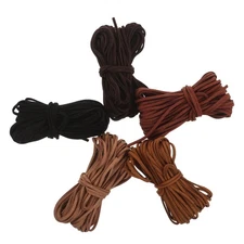 5 Rolls Necklace Making Rope Craft Elastic Cord Alternative Fabric