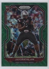 2020 Panini Prizm Rookie Green Scope Prizm 41/75 Javon Kinlaw #302 15ej
