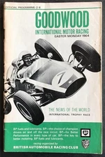 GOODWOOD 30 Mar 1964 BARC INTERNATIONAL MOTOR RACE MEETING Official Programme
