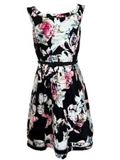 WHBM WHITE HOUSE BLACK MARKET A LINE MIDI DRESS SIZE 8