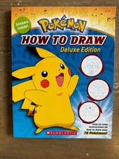 Pok mon How To Draw Deluxe Edition - Brand New - all stickers and pages included