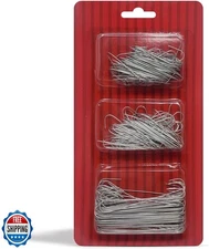 Bexter 300 Pack of Silver Ornament Hooks Christmas Tree Decorating Hooks- Met