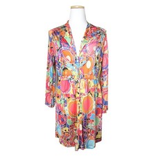 CHANEL Multicolor Silk Shirt Dress 55 112705922