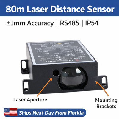 Laser Distance Sensor Module LDL-T 80m RS485