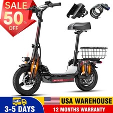 Electric Scooter for Adults with Seat Commuter Foldable Scooter 500W 48V 25Miles