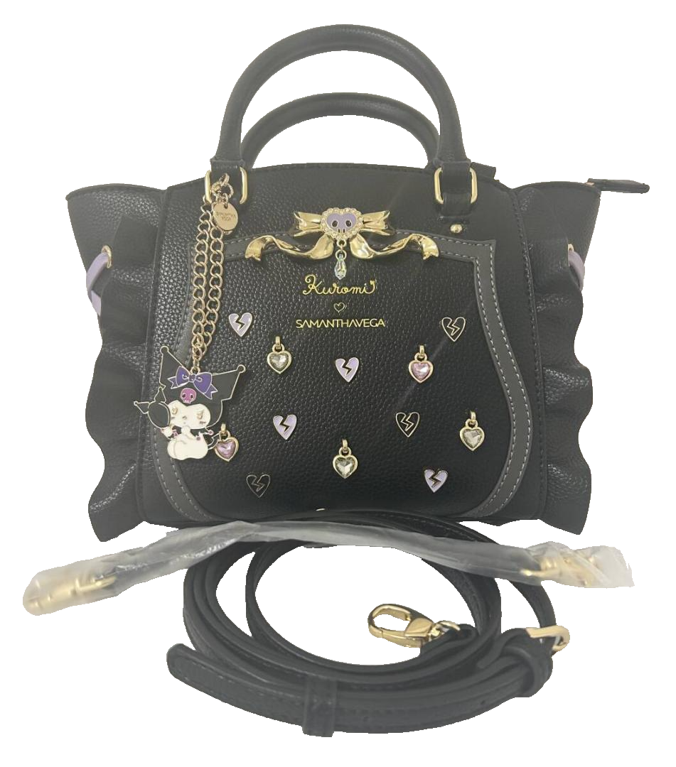 Samantha Vega x Sanrio Kuromi Bijou Flutter Small Tote Bag Black