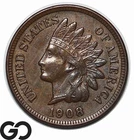 1908 Indian Head Cent Penny, Choice Unc