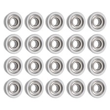 20Pcs Flanged Ball Bearing 3mmID x 7mmOD x 3mmThickness Hand Trucks