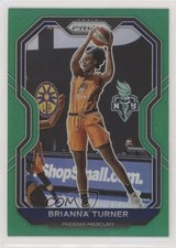 2021 Panini Prizm WNBA Green Prizm Brianna Turner #25 rg5