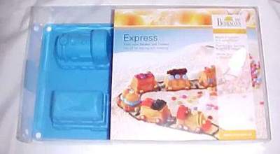 Birkmann Express Train Silicone Mold for Baking & Freezing NEW 6 Piece