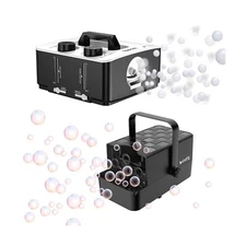 2024 WOOYE Fog Bubble Machine and Upgraded Bubble Machine (Make Big/Medium/Sm...