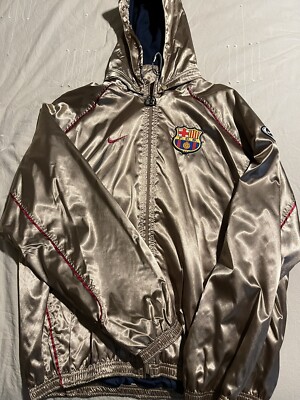 Nike FCBarcelona メッシ&グアルディオラ 支給品ベンチコート古着 Nike FCBarcelona メッシ&グアルディオラ 支給品ベンチコート