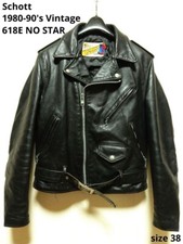 Schott Perfecto Double Leather Riders Jacket Size 38 Made in USA