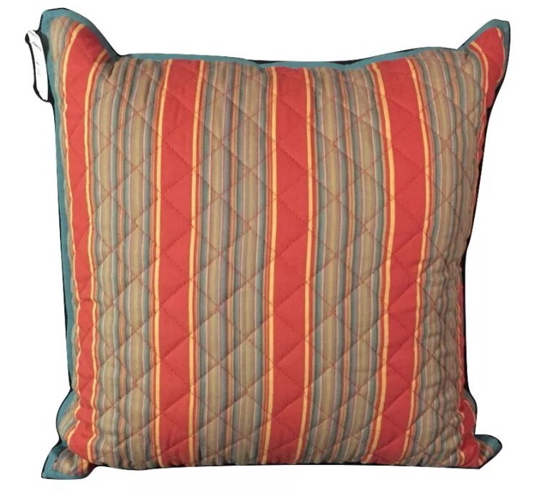 CHAPS Home Throw PILLOW ANNABELLE Bedding Collection Size: 20 x 20" NEW Striped