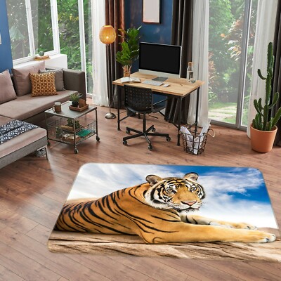 3D Tiger Cloud ZHUA58 Game Non Slip Rug Mat Photo Carpet Zoe