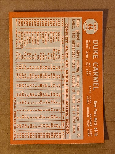 Tarjetas de béisbol Topps 1964 completan el conjunto que elijas eliges #1 - 125 - Imagen 89 de 249