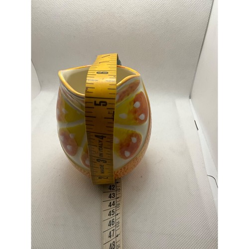 Frischer Zitrus Keramik orange Krug - Bild 9 von 9
