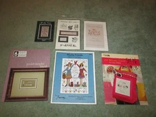 LOT OF 6 FRIENDSHIP FRIENDS THEME CROSS STITCH LEAFLETS CHARTS BOOK