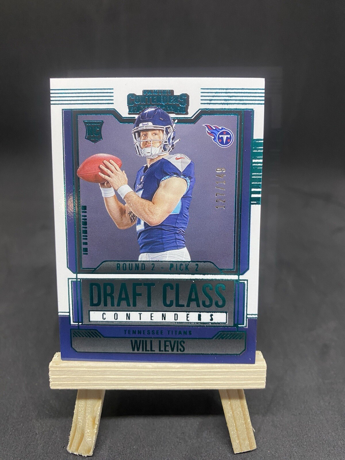 💥 Ultra RARE 2023 Draft Class Contenders TEAL RC Will Levis 127/149💥