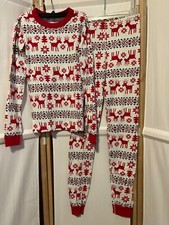 HANNA ANDERSSON Sz 160 US 14 Christmas Reindeer Pajama Set