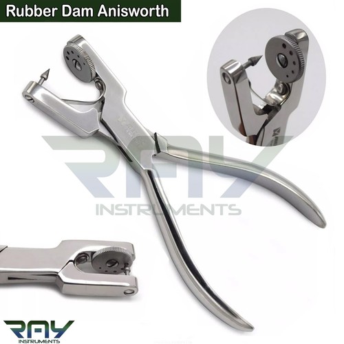3 Stück Endodontie Gummi Damm Rahmen Anisworth Lochzange leichte Lvory Pinzette - Bild 4 von 4