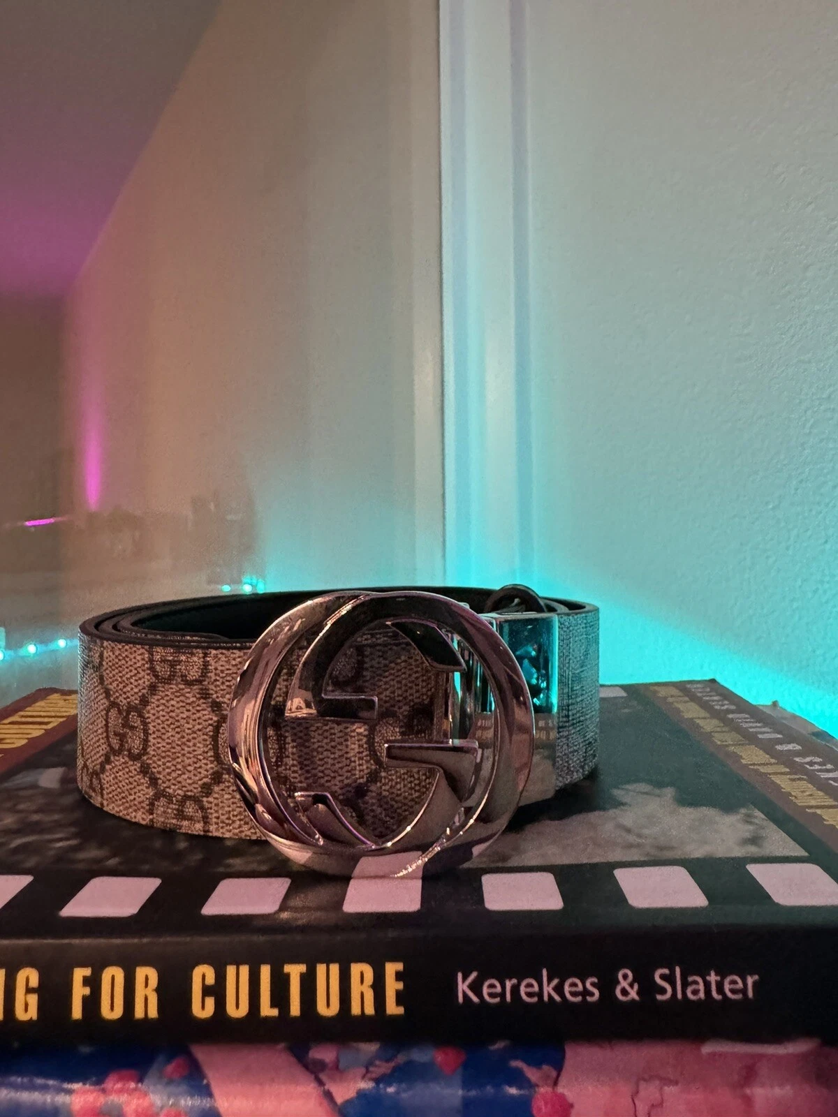 Ceinture réversible Gucci GG 95 cm taille 38