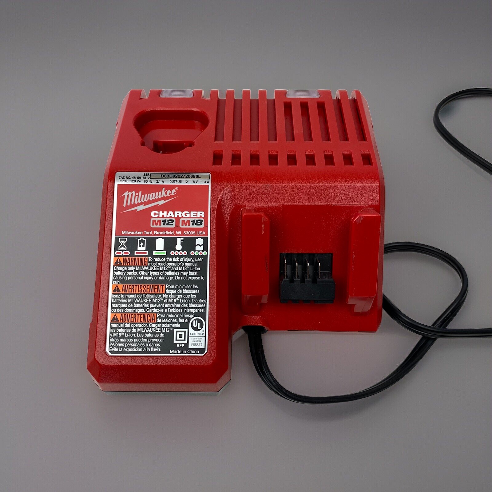 (Never Used!) Milwaukee M12 M18 Lithium 12V Battery Charger