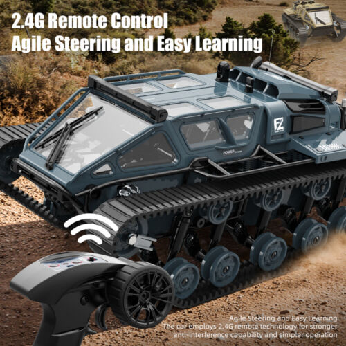 JJRC C8812 1/16 Drift Crawler Vehículo 360° Luz de rotación RC Coche con orugas - Imagen 12 de 27