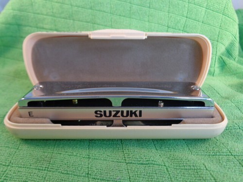 VINTAGE MR350 SUZUKI PRO MASTER E 10 HOLES HARMONICA HARP + Case & Paper-JAPAN - Picture 2 of 5