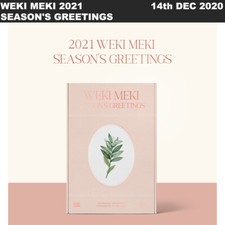 Caja de saludos de temporada WEKI MEKI 2021 + calendario de escritorio + libro de fotos + etc + número de seguimiento