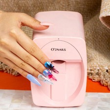 O2Nails Nail Art Printer Print ANY images on Nail Using Mobile App choose color