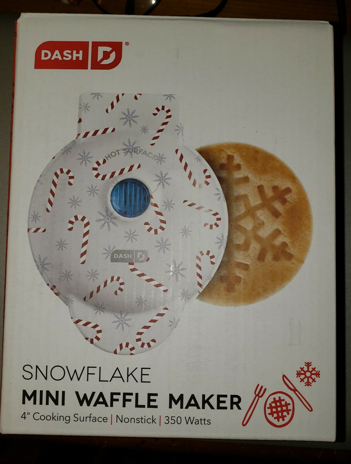 candy cane mini waffle maker