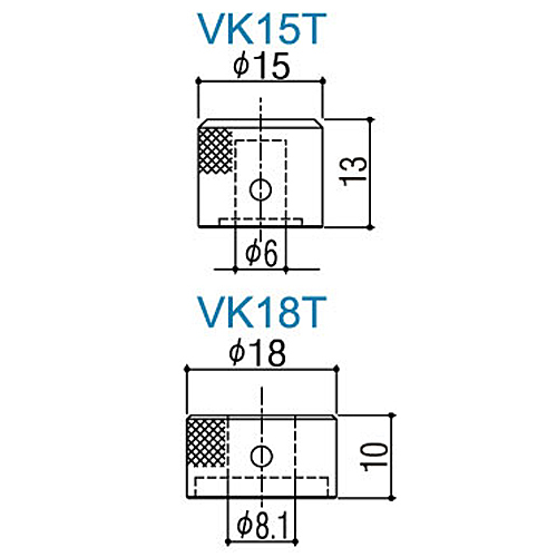 Gotoh VK15T / VK18T Mini Stacked Concentric Knob for 6mm/8mm Pots - GOLD - Picture 2 of 2
