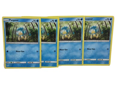 POKEMON 4X LOT PANPOUR 36/147 COMMON BURNING SHADOWS NM/M PACK FRESH TCG CARD
